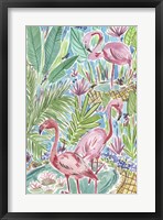 Flamingo Paradise I Fine Art Print