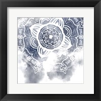 Midnight Blue Breath I Framed Print