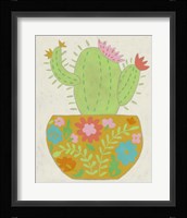 Happy Cactus II Framed Print