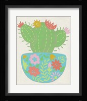 Happy Cactus IV Framed Print