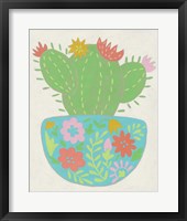 Happy Cactus IV Framed Print