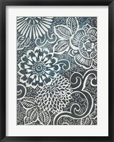 Floral Batik II Framed Print