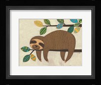 Sleeping Sloth Framed Print