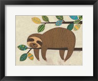 Sleeping Sloth Framed Print