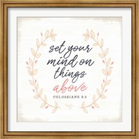 Set Your Mind on Things Above Fine Art Print