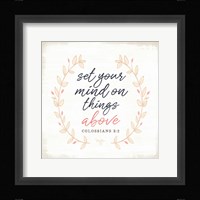 Set Your Mind on Things Above Fine Art Print