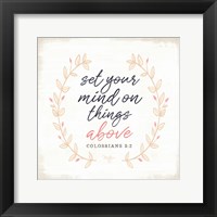 Set Your Mind on Things Above Fine Art Print