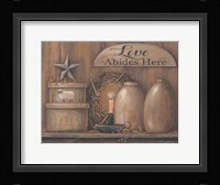 Love Abides Here Shelf Fine Art Print