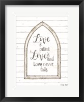 Love is Patient Arch Fine Art Print