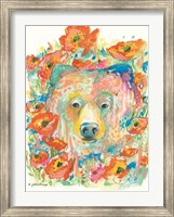 Bear and Poppies Fine Art Print