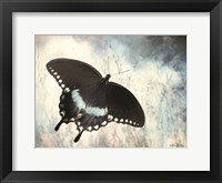 Teal Butterfly I Framed Print