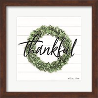 Thankful Boxwood Wreath Fine Art Print