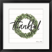 Thankful Boxwood Wreath Fine Art Print