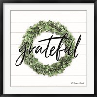 Grateful Boxwood Wreath Fine Art Print