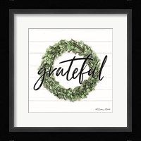 Grateful Boxwood Wreath Fine Art Print