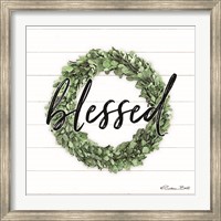 Blessed Boxwood Wreath Fine Art Print