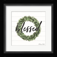 Blessed Boxwood Wreath Fine Art Print