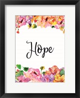 Floral Hope Framed Print