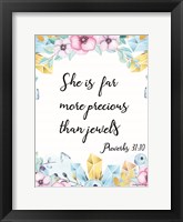More Precious than Jewels Fine Art Print