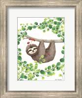 Hanging Around Sloth I Fine Art Print