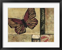 Butterfly in Border I Fine Art Print
