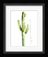 Cactus Verse V Framed Print