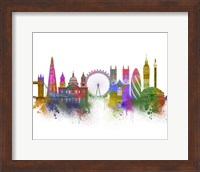 London Skyline Rainbow Bright Fine Art Print