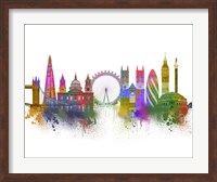 London Skyline Rainbow Bright Fine Art Print