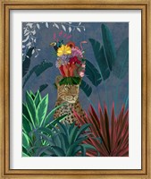 Leopard with Headdress Fine Art Print