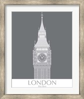 London Big Ben Monochrome Fine Art Print