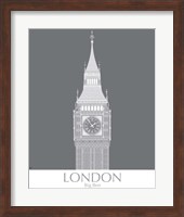 London Big Ben Monochrome Fine Art Print