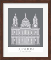 London St Pauls Monochrome Fine Art Print