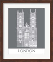 London Westminster Abbey Monochrome Fine Art Print