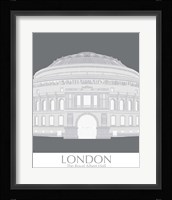London Albert Hall Monochrome Framed Print