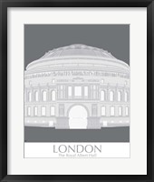 London Albert Hall Monochrome Framed Print
