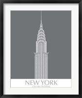 New York Chrysler Building Monochrome Fine Art Print