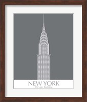 New York Chrysler Building Monochrome Fine Art Print