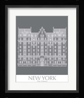 New York The Dakota Building Monochrome Framed Print