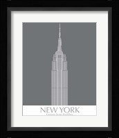 New York Empire State Building Monochrome Fine Art Print