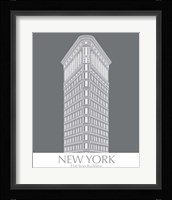 New York Flat Iron Building Monochrome Framed Print