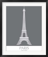 Paris Eiffel Tower Monochrome Fine Art Print