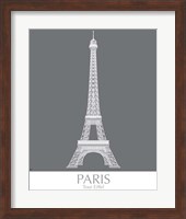 Paris Eiffel Tower Monochrome Fine Art Print