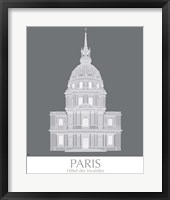 Paris Les Invalides Monochrome Fine Art Print