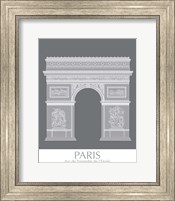 Paris Arc De Triomph Monochrome Fine Art Print