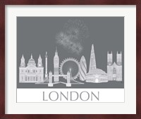 London Skyline Monochrome Fine Art Print