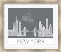 New York Skyline Monochrome Fine Art Print