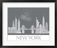 New York Skyline Monochrome Fine Art Print