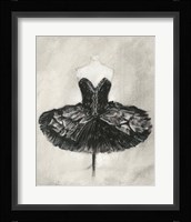 Black Ballet Dress I Framed Print