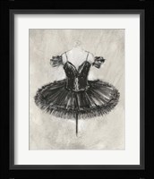 Black Ballet Dress II Framed Print
