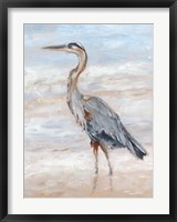 Beach Heron II Fine Art Print